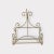 Chic and sculptural, this vintage Italian wall shelf embodies the elegance of Hollywood Regency design with its twisted...