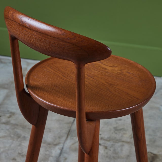 Pair of Kurt Østervig Bar Stools for Brande Møbelindustri For Sale - Image 10 of 12
