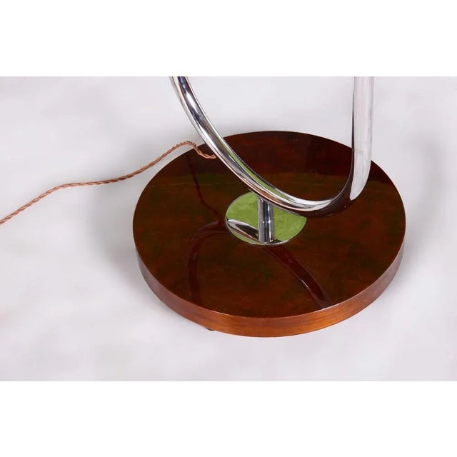 Art Deco Floor Lamp in Chrome attributed to Jindřich Halabala for Up Závody, Czechia, 1930s For Sale - Image 4 of 10