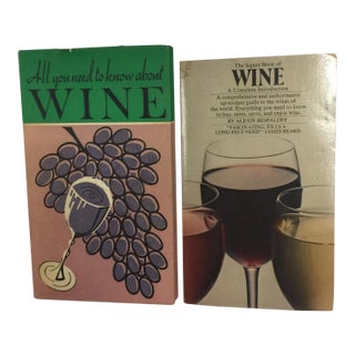 Vintage Wine Themed Books - A Pair For Sale