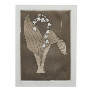 "Lily of the Valley" - Botanical Still-Life Lithograph by Patricia A. Pearce For Sale