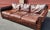 Traditional Restoration Hardware Lancaster Luxe Brown Leather Sofa For Sale - Image 3 of 8
