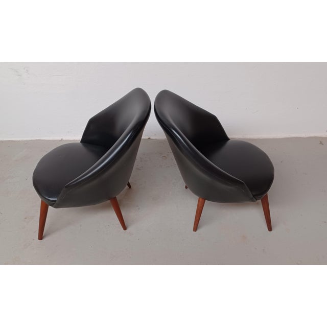 Set of Lounge Chairs by Ejvind Johansson, Restored with Customizable Reupholstery, 1960s For Sale - Image 4 of 15