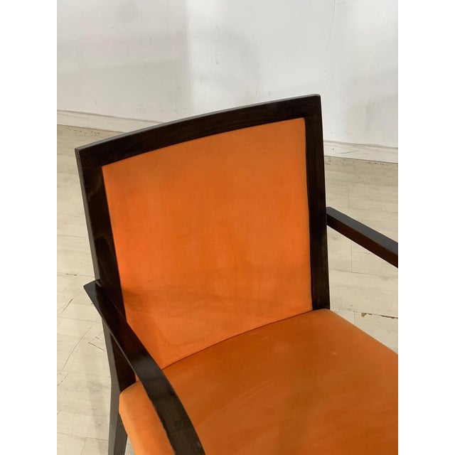 Mid-Century Orange Armchair, Italy For Sale - Image 5 of 11