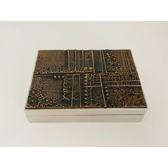 1960s 1960s Spanish Jose Luis Sanchez Sculptural Bronze Box For Sale - Image 5 of 9
