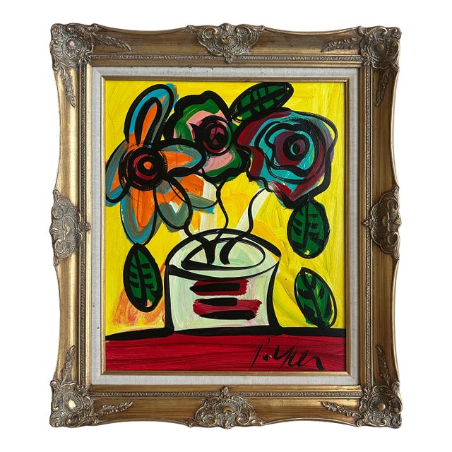 Titled Peter Keil Painting "For My Friend Pablo Picasso" For Sale