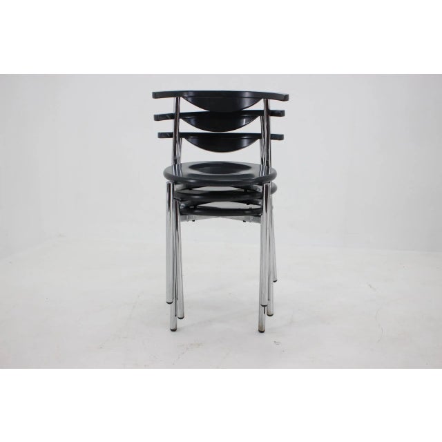 Mid-Century Dining Chairs, Germany, 1980s, Set of 3 For Sale - Image 16 of 17