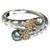 Bochic "Orient" Vintage Sapphire, Topaz & Pearl Bangle Set White 18K & Silver For Sale - Image 15 of 18
