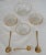 1950s Formal Glass Dessert Set With Gold Rims- 11 Pieces For Sale In Atlanta - Image 6 of 6