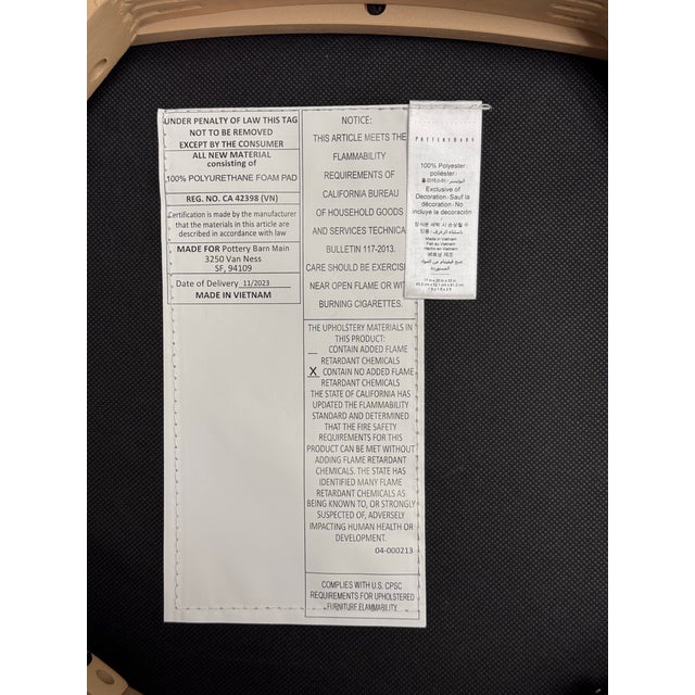 Pottery Barn Cline Dining Chair For Sale - Image 12 of 12