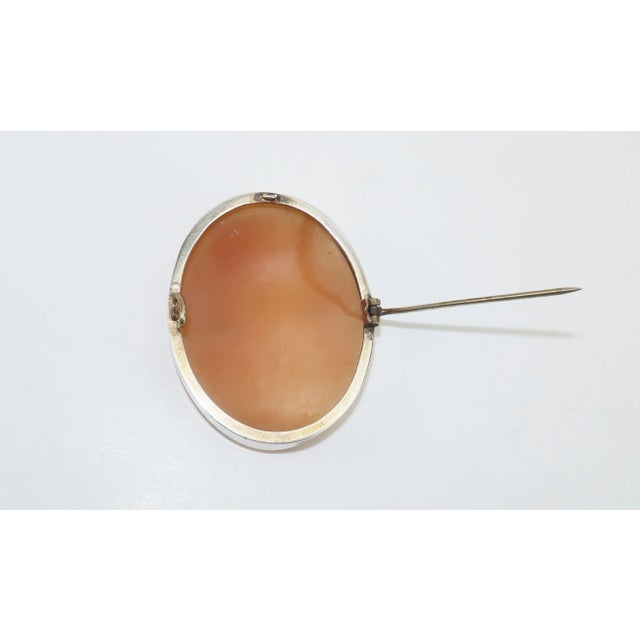 1900 - 1909 Early 20th Century Shell Cameo Brooch For Sale - Image 5 of 9
