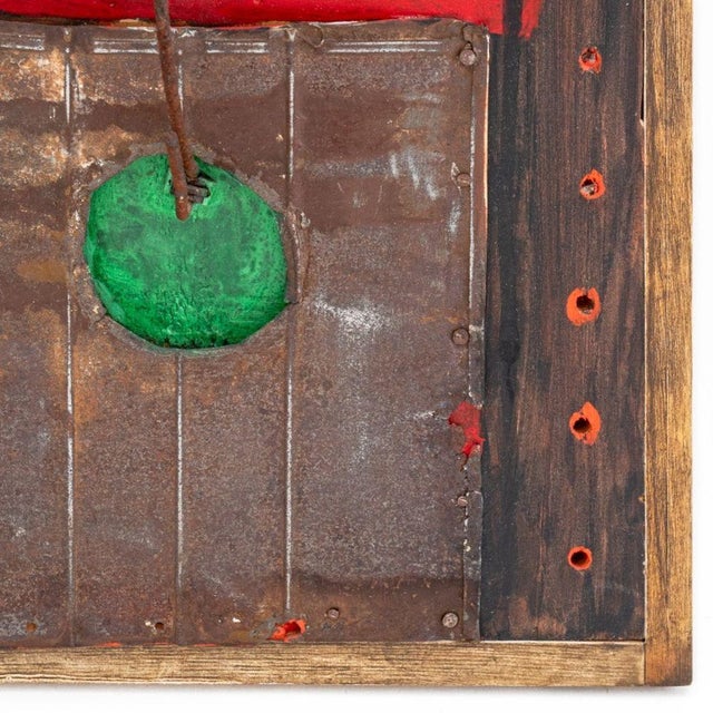 1990s Uri Shulevitz Painted Wood Assemblage Sculpture For Sale - Image 5 of 6