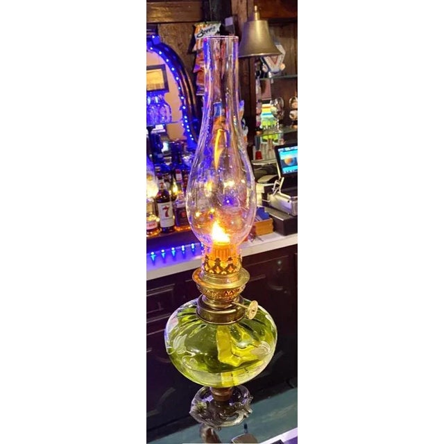 Antique French Art Nouveau Figural Oil Lamp For Sale - Image 6 of 12