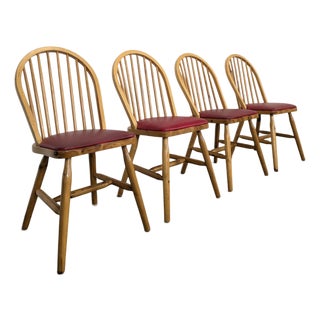 Pine Chairs, Set of 4 For Sale