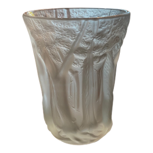 1970s Lalique Style Vase