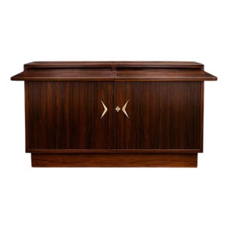 Brazilian Rosewood Sideboard / Bar With Pull-Out Trays by Ando — Brazil, 1950s For Sale