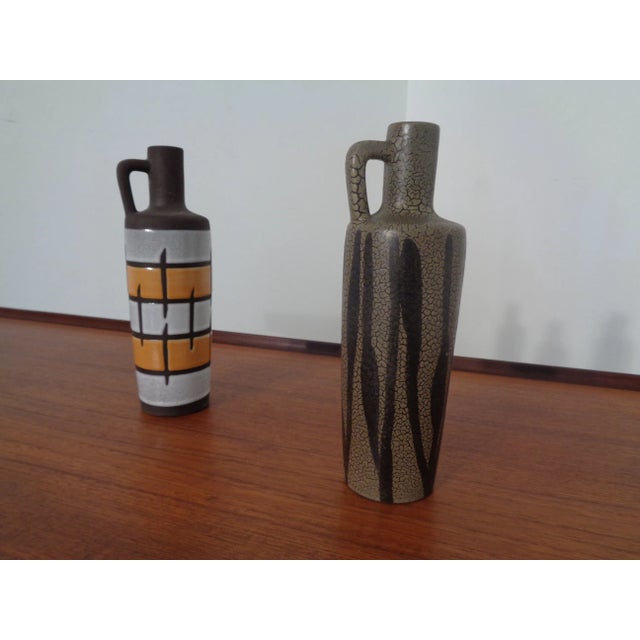 980 Ceramic Vases from Strehla, East Germany, 1960s, Set of 2 For Sale - Image 9 of 12