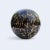 Vintage 1990s Metallic Black and Gold Marbleized Ceramic Orb Decorative Object Has Tapered Base with Rubber pad, so it can...