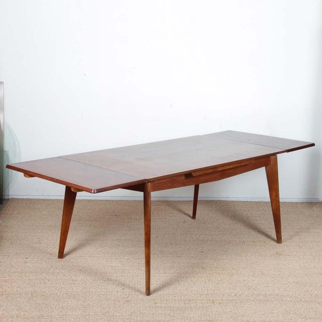 Extendable Rectangular Dining Table, 1950s For Sale - Image 11 of 11
