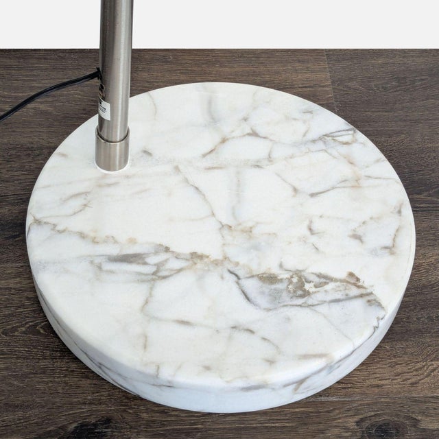2010s Eq3 Adjustable Arc Floor Lamp With Marble Base For Sale - Image 5 of 7