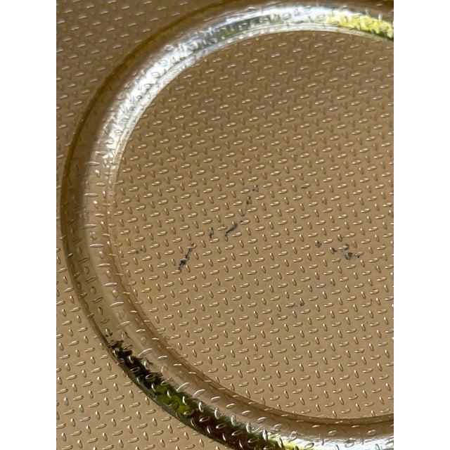 Kaymet 760/G Gold Embossed Square Trays Coaster Divot 60's Made in England For Sale In New York - Image 6 of 7