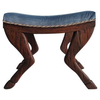 Hoof-Legged Accent Stool For Sale