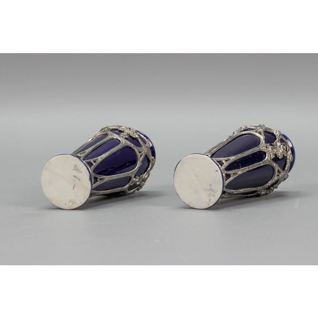 Small Art Nouveau Glazed Ceramic Vases, Set of 2 For Sale - Image 12 of 18