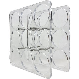 Postmodern Acrylic Wine Rack, 1990s For Sale