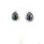 1990s Tiffany & Co Estate Natural Hematite Cabochon Earrings Sterling Silver, 2 Pieces For Sale - Image 9 of 12