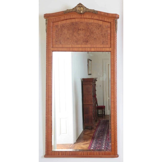 Large Antique Classicist Trumeau Mirror For Sale - Image 6 of 6