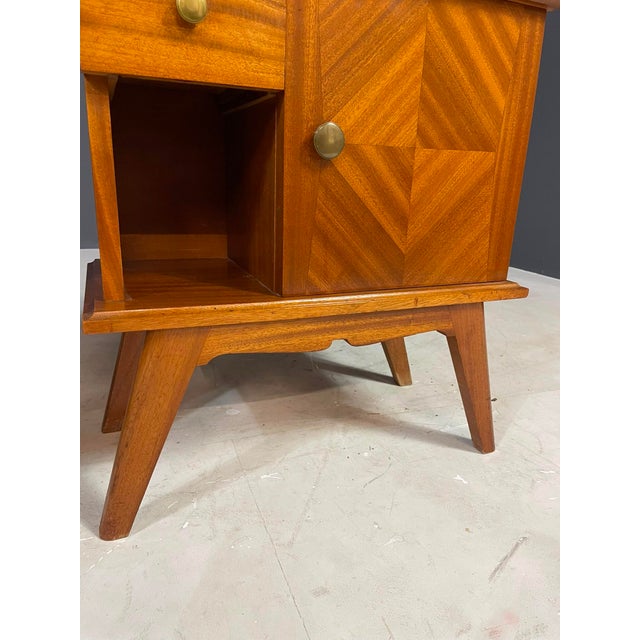 Mid-Century Modern Wooden Nightstands, 1940s, Set of 2 For Sale - Image 11 of 15