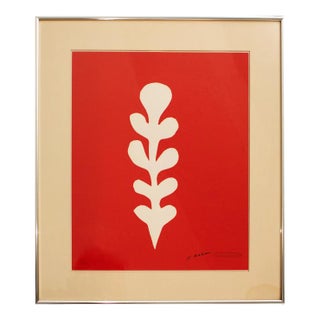 "Palm" by Henri Matisse, Signed, Pencil-Numbered and Estate-Stamped Serigraph, C. O. A. For Sale