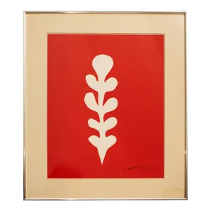 "Palm" by Henri Matisse, Signed, Pencil-Numbered and Estate-Stamped Serigraph, C. O. A.
