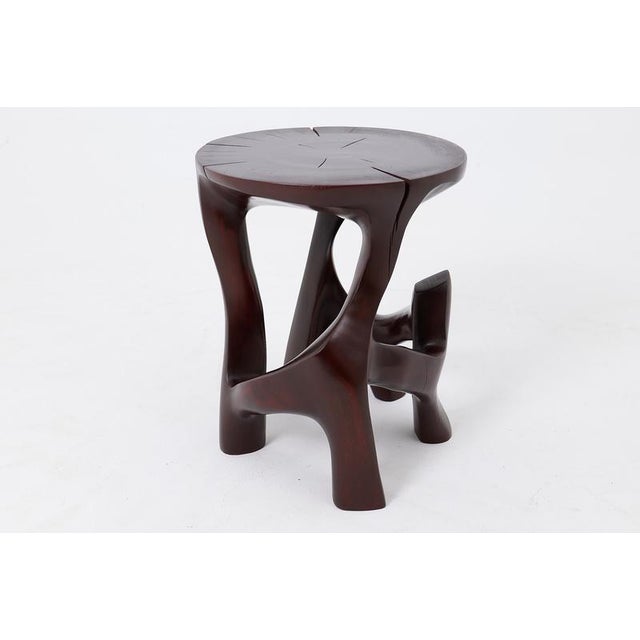 Not Yet Made - Made To Order Wooden Sculptural Side Table by Logniture For Sale - Image 5 of 14