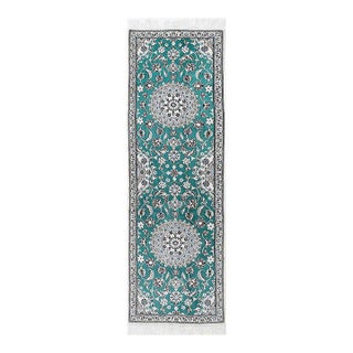 Pasargad Persian Nain Silk & Wool Runner For Sale