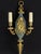 French Neoclassical Gilt Bronze Two-Light Wall Sconce, 1890s For Sale - Image 4 of 11
