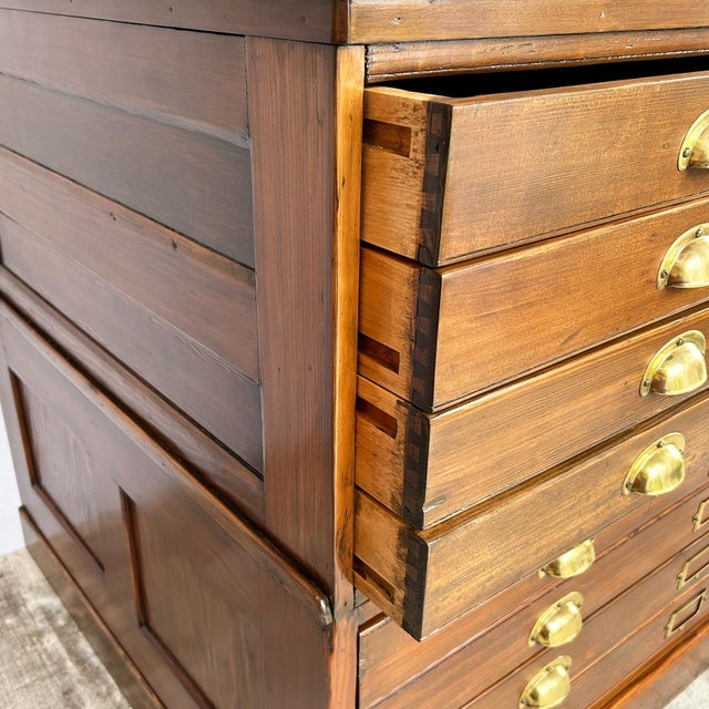 Architect's Plan Chest of 8 Drawers, 1940s For Sale - Image 14 of 17