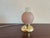 Metal Pink Glass Table Lamp, 1950s For Sale - Image 7 of 9