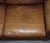 Brown Leather Two to Three Seater Sofa with Feather Back Cushions For Sale - Image 15 of 18