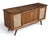 Restored Mid-Century Modern Walnut Media Console With Cane & Tambour Doors For Sale - Image 4 of 11