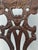 Pair of Antique Carved Wood Chippendale Style Side Chairs With Green Brocade Seats For Sale - Image 17 of 18