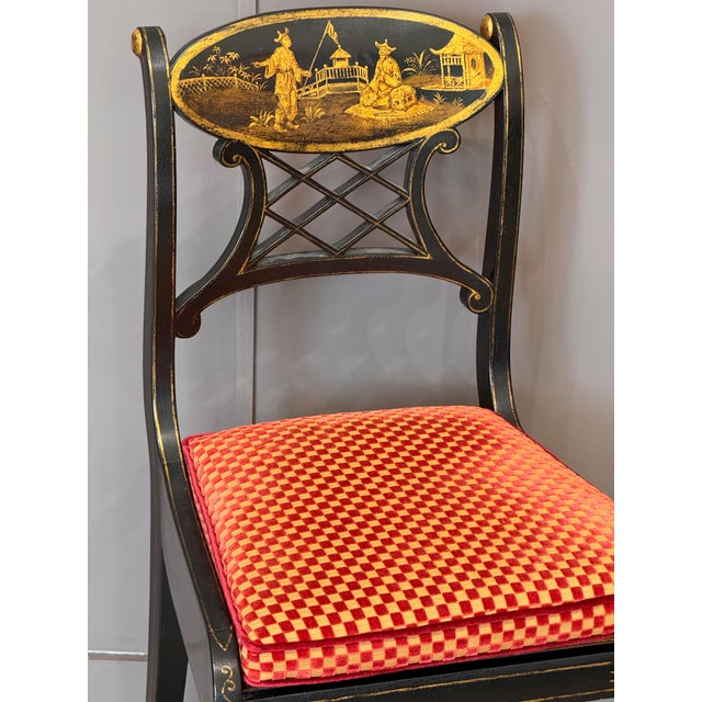 Set of Eight Regency Style Dining Chairs by John Rosselli & Assoc. For Sale - Image 12 of 16