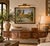 Beautiful original 1970 oil on board painting by Italian artist Rodolfo Marma, titled “L’Arno a Rovezzano,” depicting a...