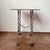 Postmodern Brutalist Chain Link Steel Side Table For Sale - Image 3 of 7