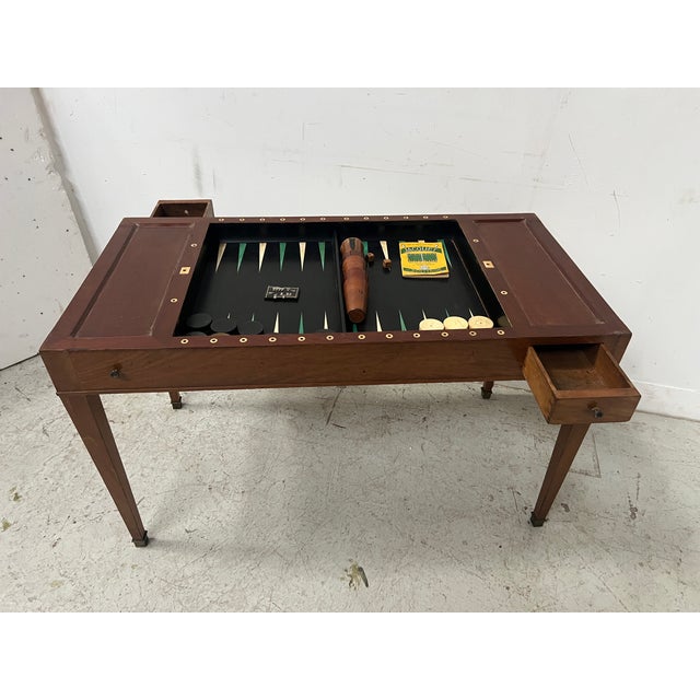 Louis XVI Mahogany Tric Trac Games Table, 1700s For Sale - Image 10 of 18