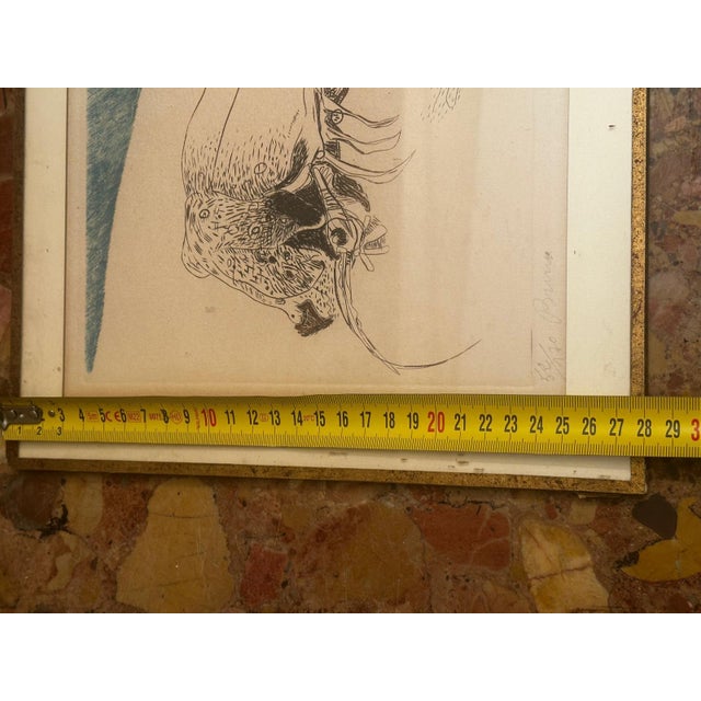 1960s Jean Clerté, Abstract Composition, Proof 52/120,1965, Engraving, Framed For Sale - Image 5 of 15