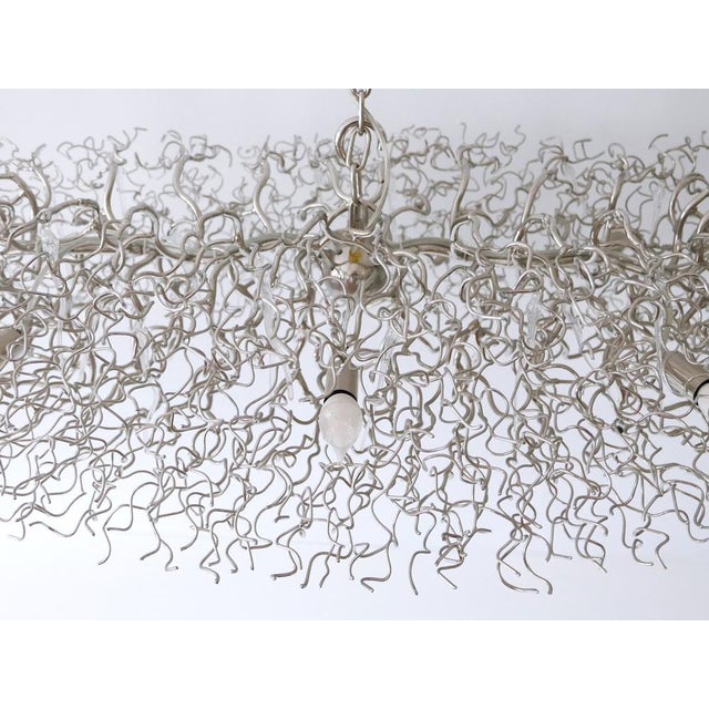 Nickel Chandelier, the Netherlands, 1990s For Sale - Image 18 of 18
