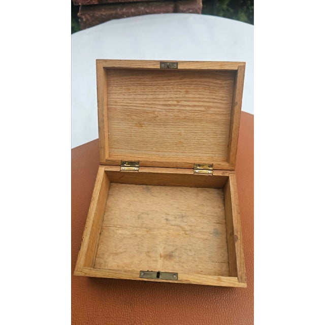 Wood Art Deco Wooden Cigar Case, 1920s For Sale - Image 7 of 10