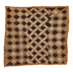 Geometric African Kuba Cloth Panel