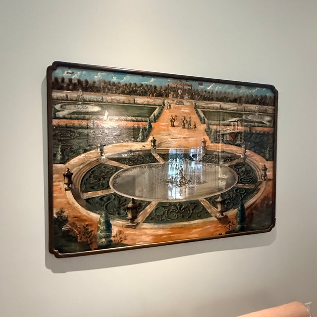 Antique French Reverse Painted Mirror For Sale - Image 16 of 18